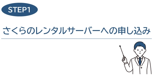 タイトル画像(1.さくらのレンタルサーバーへの申し込み)
