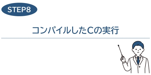 タイトル画像(8.コンパイルしたCの実行)